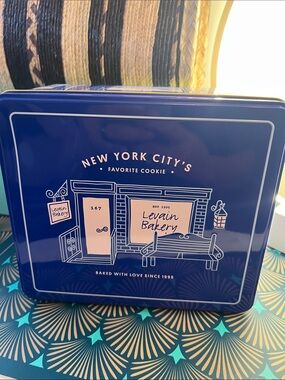 Levain Bakery Blue Cookie Tin 8”x8” from NYC - minimal dents